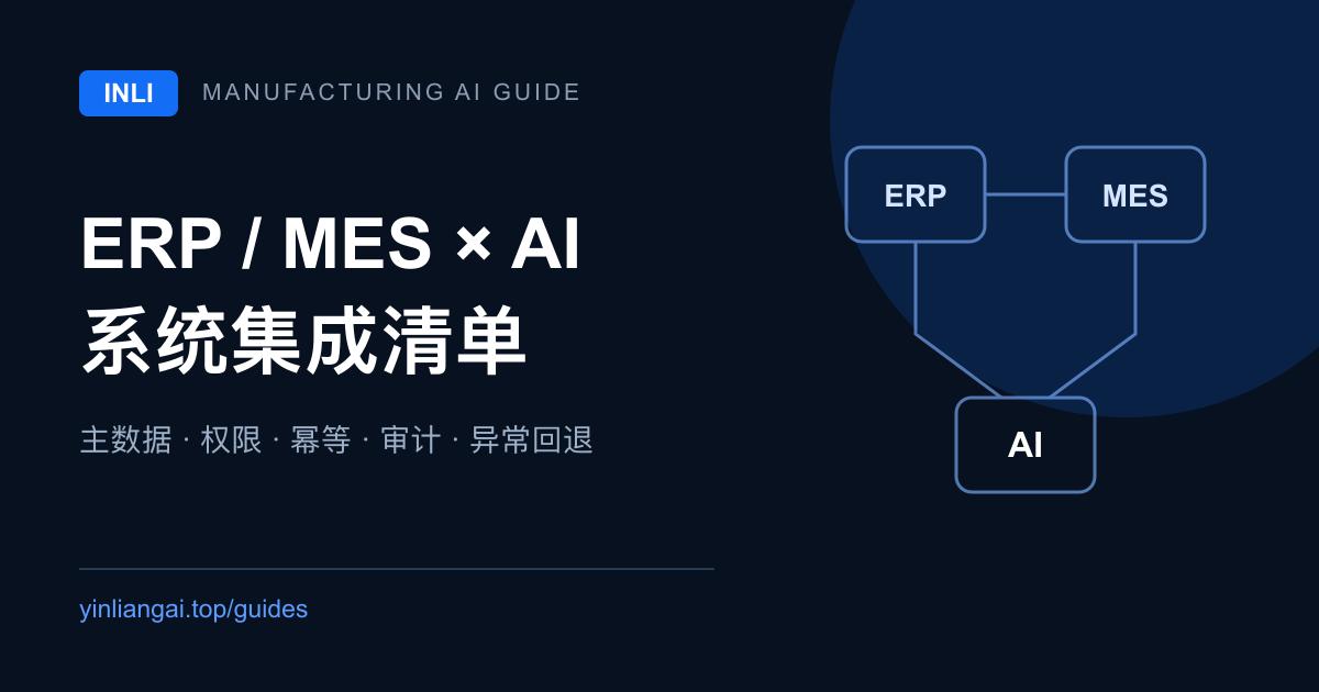 ERP/MES 与 AI 集成清单封面